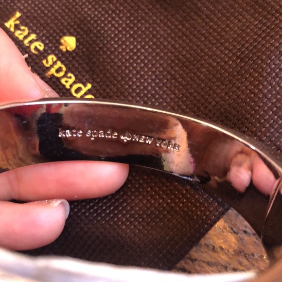 Kate spade turquoise silver bow bracelet - Picture 3 of 4